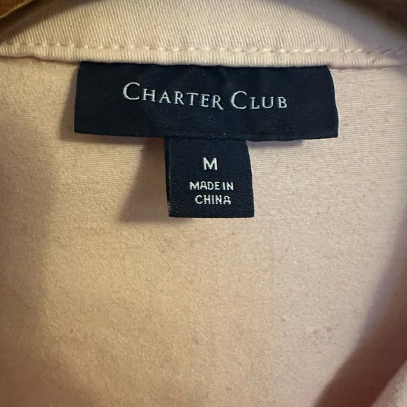 Charter Club Light Pink Jean Jacket, size M - Picture 7 of 8